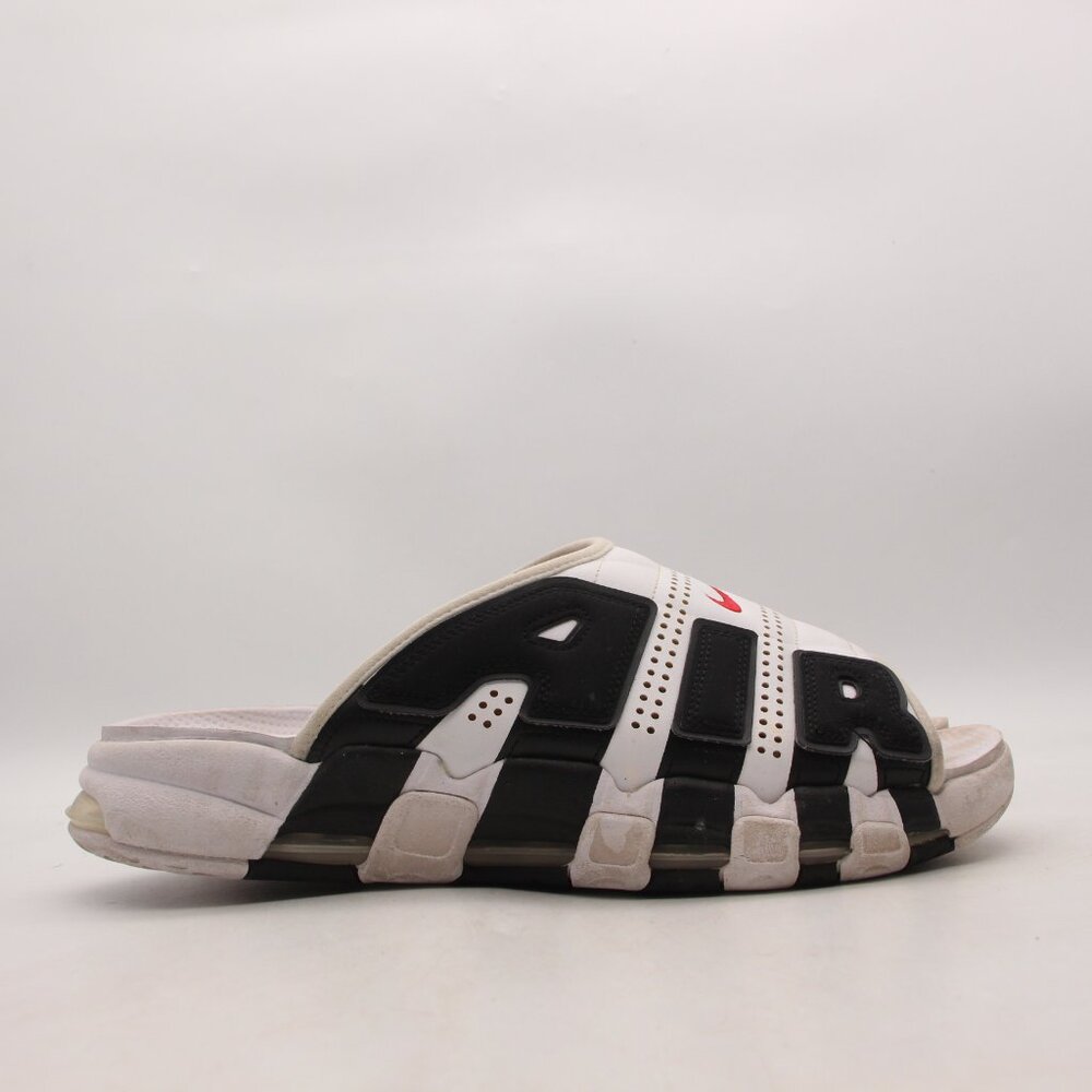 Nike Air More Uptempo Slide Men's 14 White/Varsity Red-Black Colorway FB7815-100